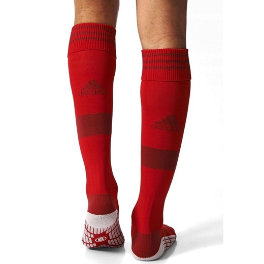 Skarpetogetry piłkarskie czerwone Adidas z poliamidu 
