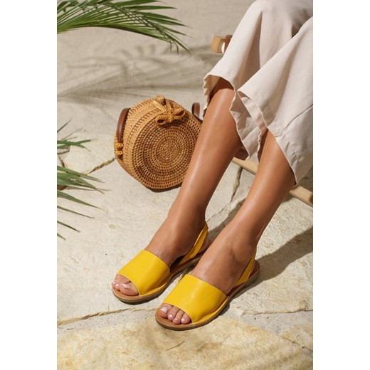 Sandały damskie Renee żółte 