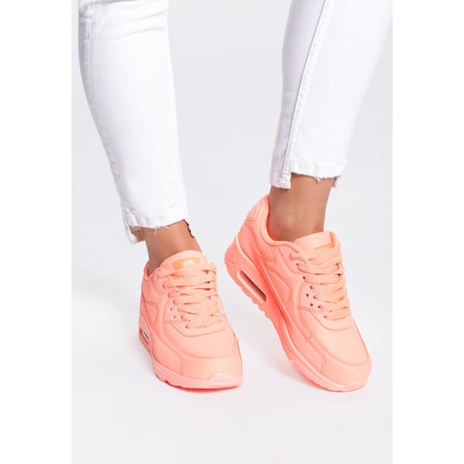 Pomarańczowe Neonowe Buty Sportowe Peach Perfect