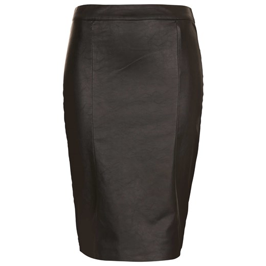 Black Panel Pencil Skirt topshop szary spódnica