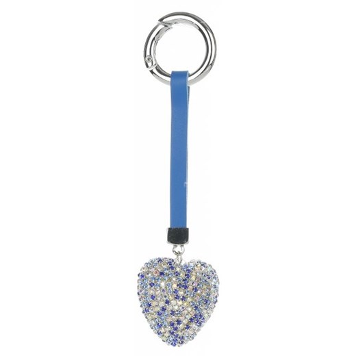 Brelok do torebki Big Heart w kryształki Niebieski (kolory) Dodatki do Torebek