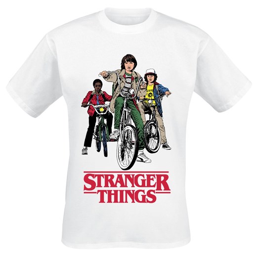 Stranger Things - Fahrrad Gang - T-Shirt - Mężczyźni - biały  Stranger Things  EMP
