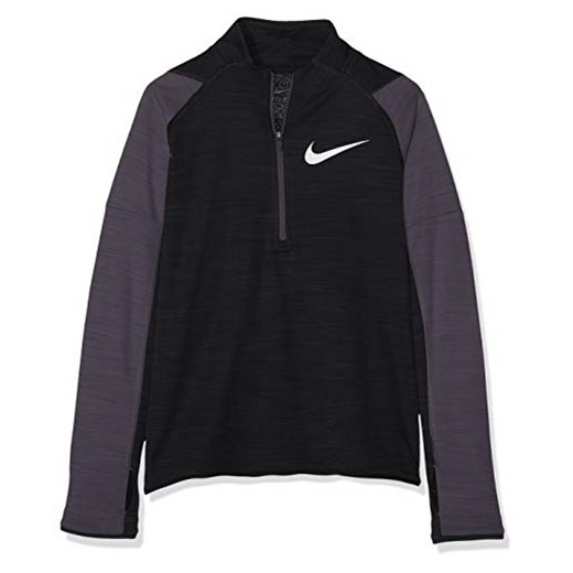 Nike B NK Dry Long Sleeve koszulka chłopięca z długim rękawem, czarny, s