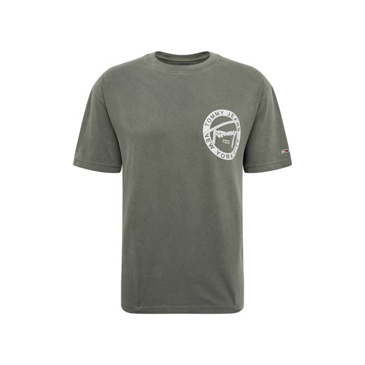 Koszulka sportowa Tommy Jeans zielona z jerseyu na lato 