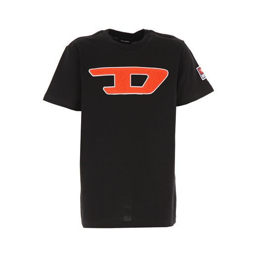Diesel Koszulka Dziecięca dla Chłopców Na Wyprzedaży, czarny, Bawełna, 2019, 10Y 14Y