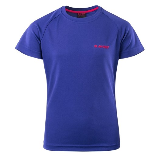 T-shirt chłopięce niebieski Hi-Tec z krótkim rękawem 