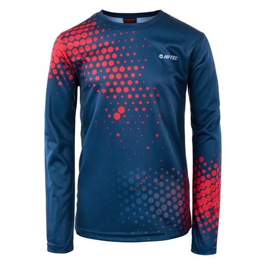 Bluza sportowa Hi-Tec w abstrakcyjnym wzorze niebieska 