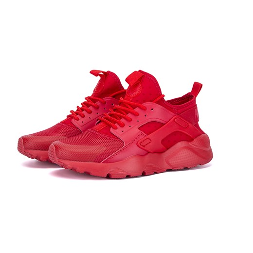 Buty sportowe męskie Nike huarache czerwone sznurowane 