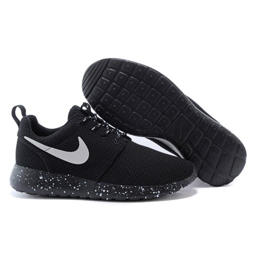 Buty sportowe męskie Nike roshe czarne na wiosnę wiązane 