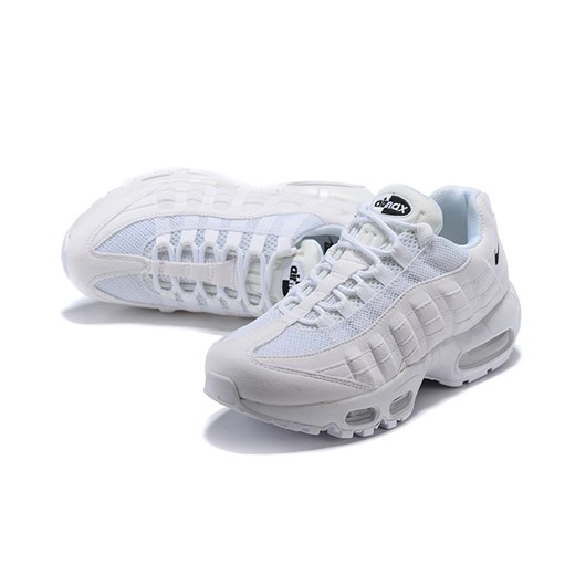 Buty sportowe damskie Nike dla biegaczy białe sznurowane bez wzorów 