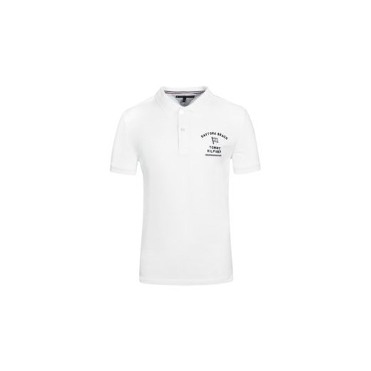T-shirt chłopięce biały Tommy Hilfiger z krótkim rękawem 