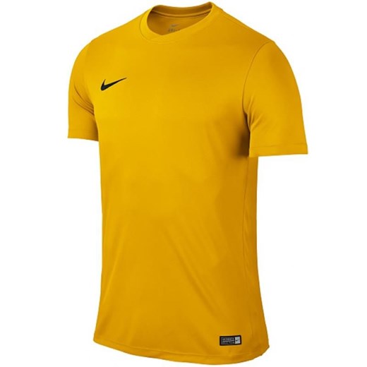Nike koszulka sportowa żółta z poliestru 