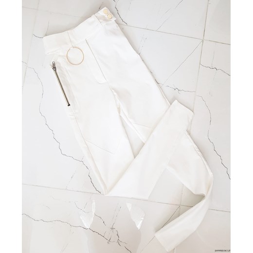 Białe spodnie RING  Divinostyle  