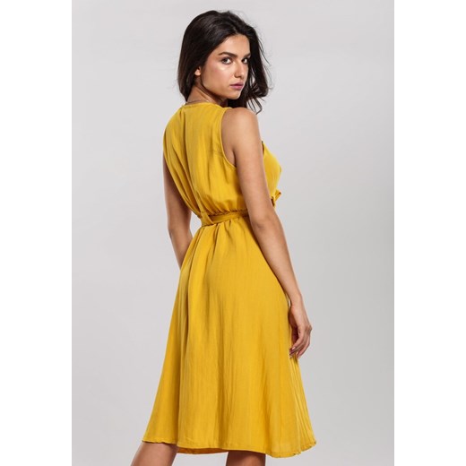 Żółta Sukienka Veryvaluable Renee  S/M Renee odzież