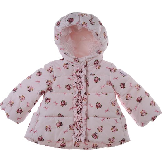 Odzież dla niemowląt Monnalisa w kwiaty różowa 