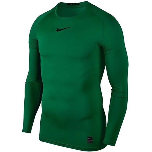 Koszulka sportowa zielona Nike bez wzorów 