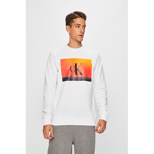 Calvin Klein bluza męska z dzianiny z nadrukami 