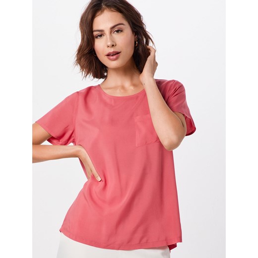 Różowa bluzka damska Re.draft bez wzorów 