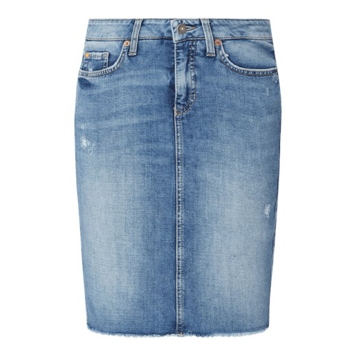 Spódnica jeansowa z efektem znoszenia