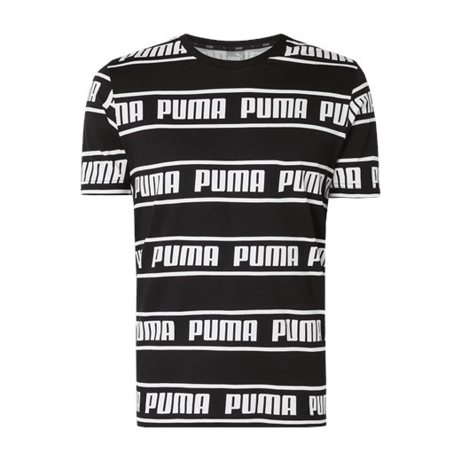 T-shirt męski Puma Performance czarny bawełniany młodzieżowy 