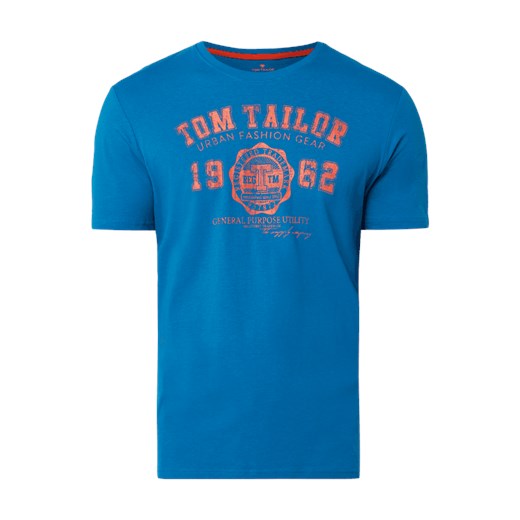 T-shirt męski Tom Tailor z nadrukami z krótkim rękawem 