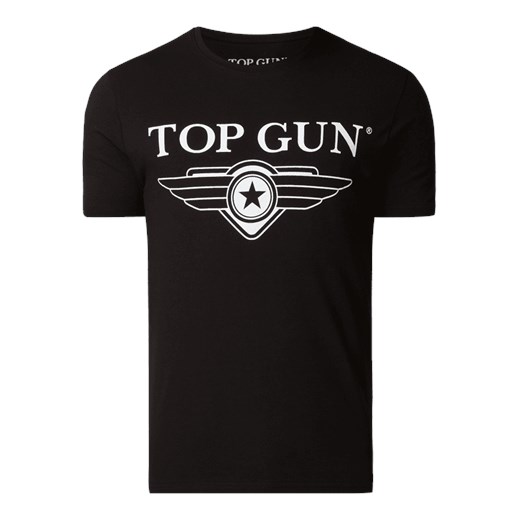 T-shirt męski Top Gun z bawełny z krótkim rękawem 