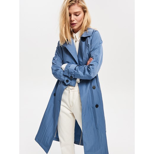Płaszcz damski niebieski Reserved casual 