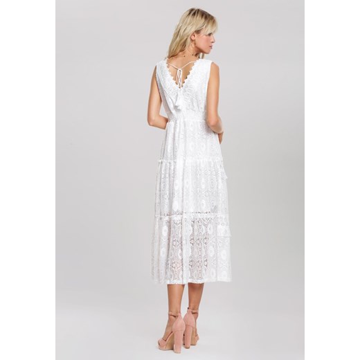 Biała Sukienka Torrent  Renee M/L Renee odzież