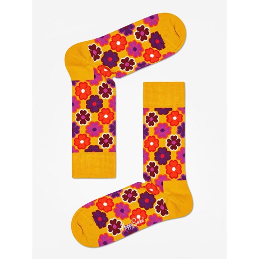 Skarpetki Happy Socks Flower Power (mustard)  Happy Socks 41-46 SUPERSKLEP