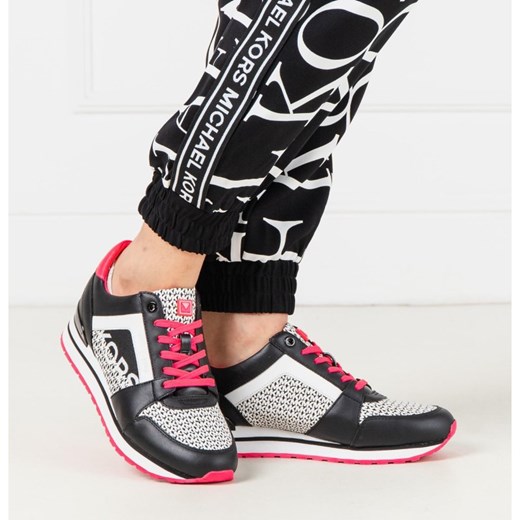 Buty sportowe damskie wielokolorowe Michael Kors do fitnessu skórzane sznurowane płaskie 