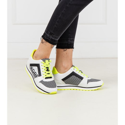 Buty sportowe damskie Michael Kors do fitnessu w nadruki płaskie skórzane sznurowane 