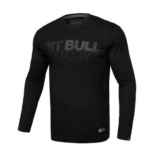 T-shirt męski czarny Pit Bull z długim rękawem 