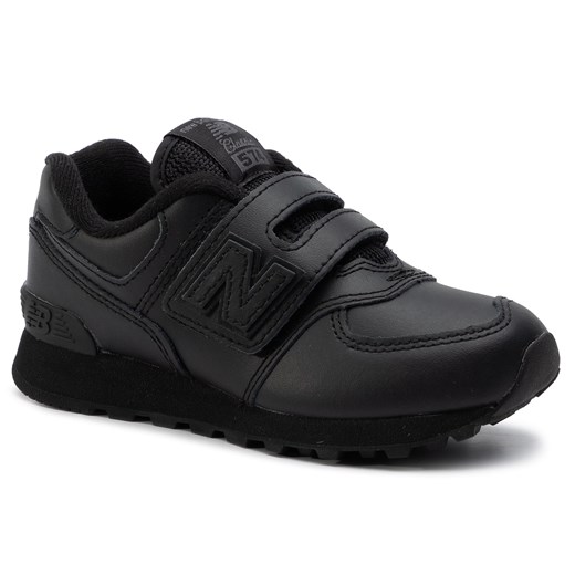 Czarne buty sportowe dziecięce New Balance na rzepy 