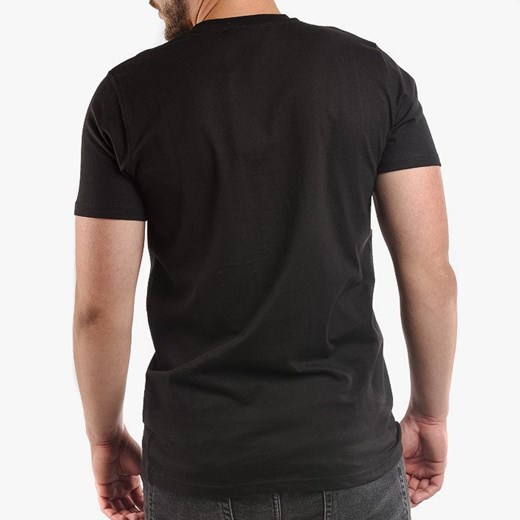 Czarny t-shirt męski Han Kjøbenhavn z krótkim rękawem 