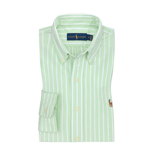 Polo Ralph Lauren, Koszula sportowa w paski, Oxford Jasnozielony