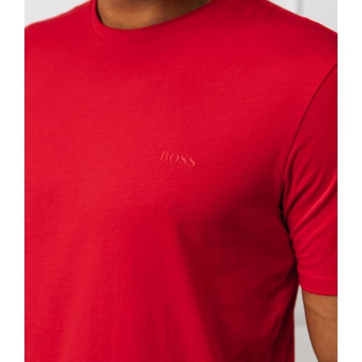 T-shirt męski Boss Casual gładki czerwony 