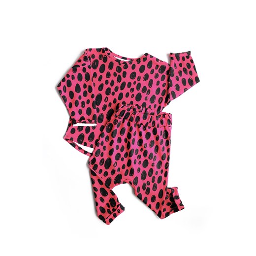 Bluza print pink leopard   122/128(6-8Y) okazja i love milk 