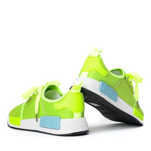 Zielone neonowe buty sportowe Neva - Obuwie Royalfashion.pl  39 