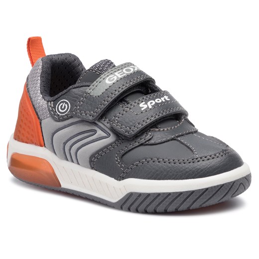 Sneakersy GEOX - J Inek B. D J949CD 0BU11 C0036 M Grey/Orange Geox  26 eobuwie.pl