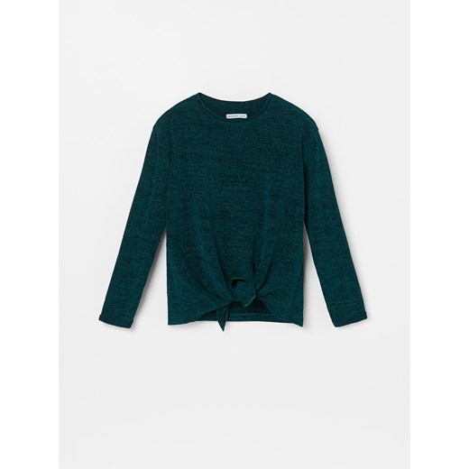Reserved - Sweter z wiązaniem - Khaki Reserved  158 