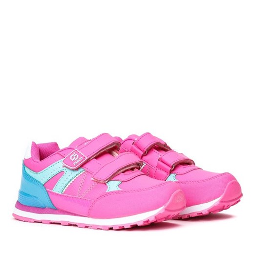 Różowo-niebieskie sportowe buty dziewczęce Colourful - Obuwie Royalfashion.pl  30 