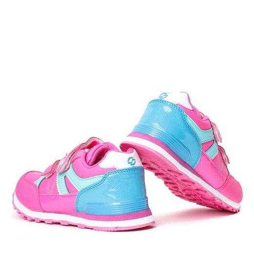 Różowo-niebieskie sportowe buty dziewczęce Colourful - Obuwie  Royalfashion.pl 26 