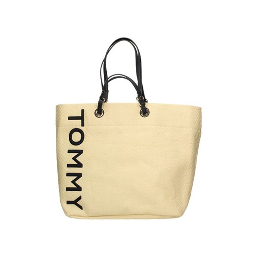 Shopper bag Tommy Hilfiger w stylu młodzieżowym duża bez dodatków 