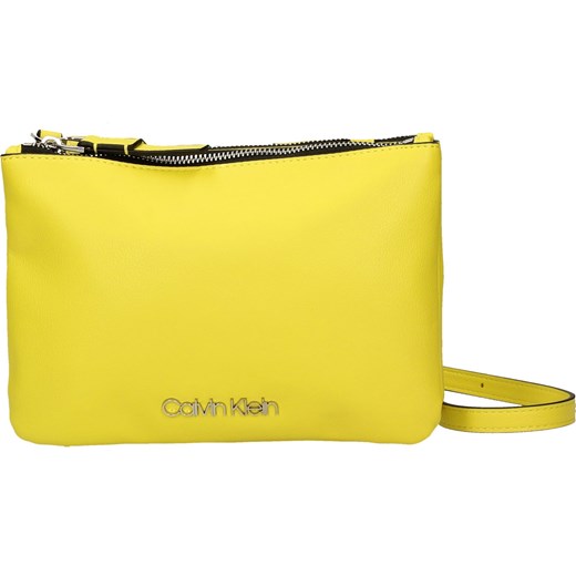 Listonoszka żółta Calvin Klein bez dodatków ze skóry ekologicznej 