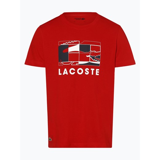 Lacoste - T-shirt męski, czerwony