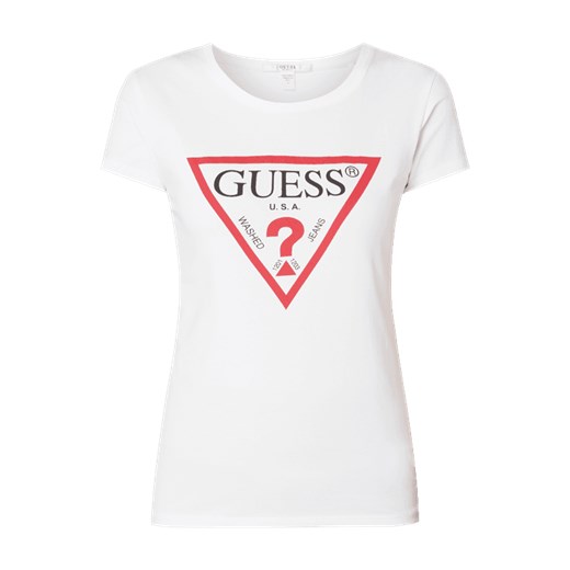 T-shirt z nadrukiem z logo Guess  M Peek&Cloppenburg 