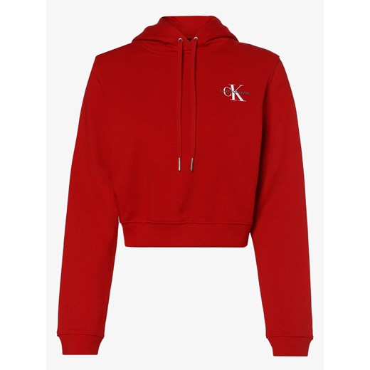 Czerwona bluza damska Calvin Klein krótka