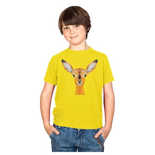 T-shirt chłopięce żółty w nadruki z krótkim rękawem 