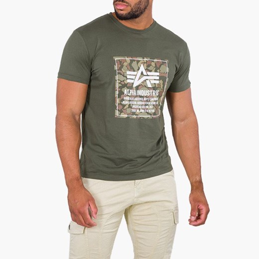 Koszulka męska Alpha Industries Camo Block T 198504 142 Alpha Industries sneakerstudio.pl