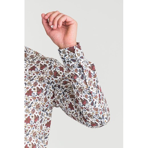Koszula męska Joop! Collection w abstrakcyjnym wzorze z długim rękawem młodzieżowa z klasycznym kołnierzykiem 